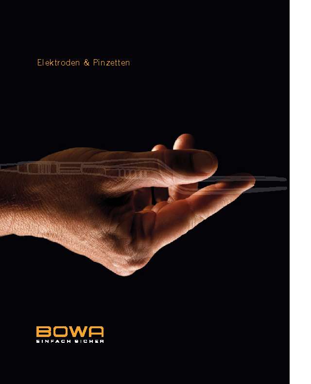 BOWA Elektromedizin Pinzetten & Elektroden