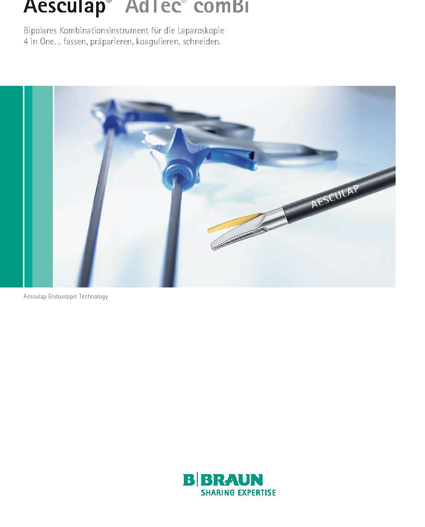 AESCULAP Endoskopie AdTec®comBi Kombinationsinstrument zum fassen präparieren koagulieren schneiden