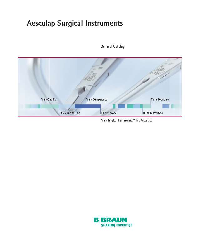 AESCULAP chirurgische Instrumente Generalkatalog