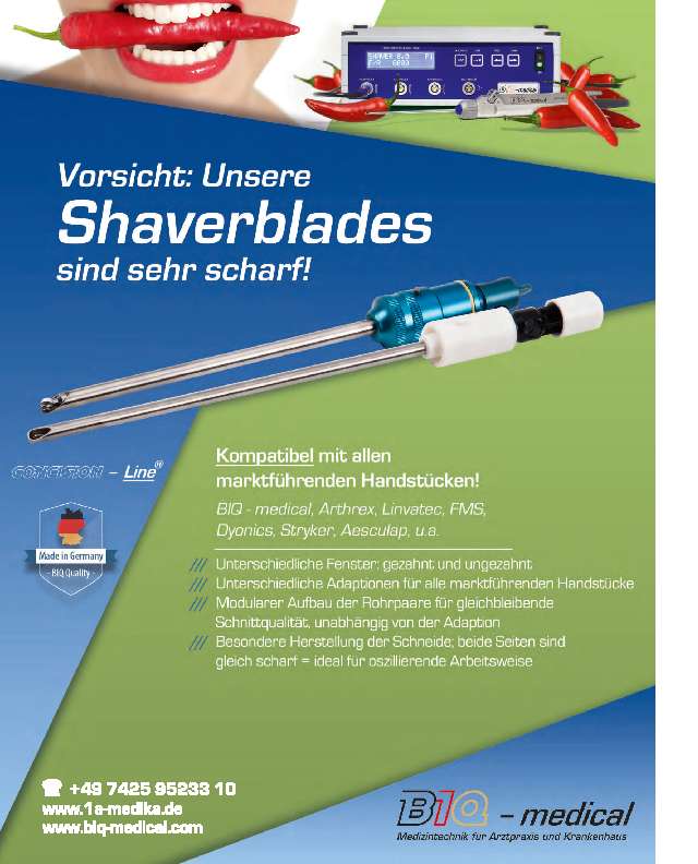 BiQ-medical Kernprogramm Shaverblades