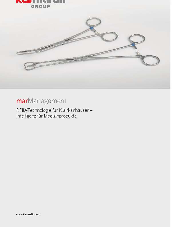 KLS Martin chirurgische Instrumente marManagement RFID-Technologie