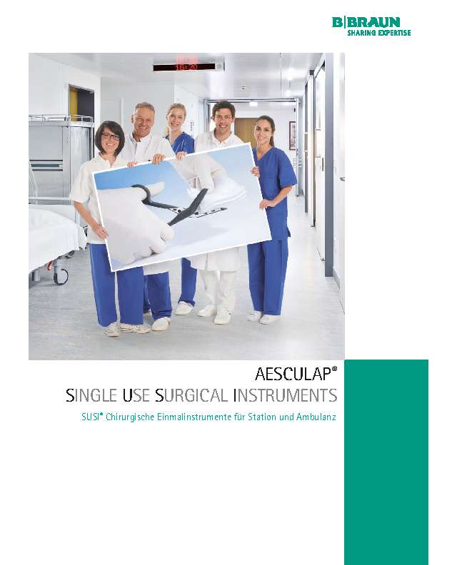 AESCULAP chirurgische Instrumente SUSI Einweginstrumentenprogramm