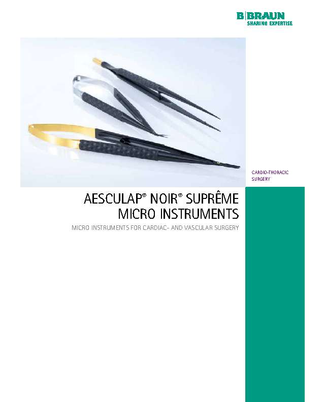 AESCULAP chirurgische Instrumente NOIR-Supreme Mikroinstrumente