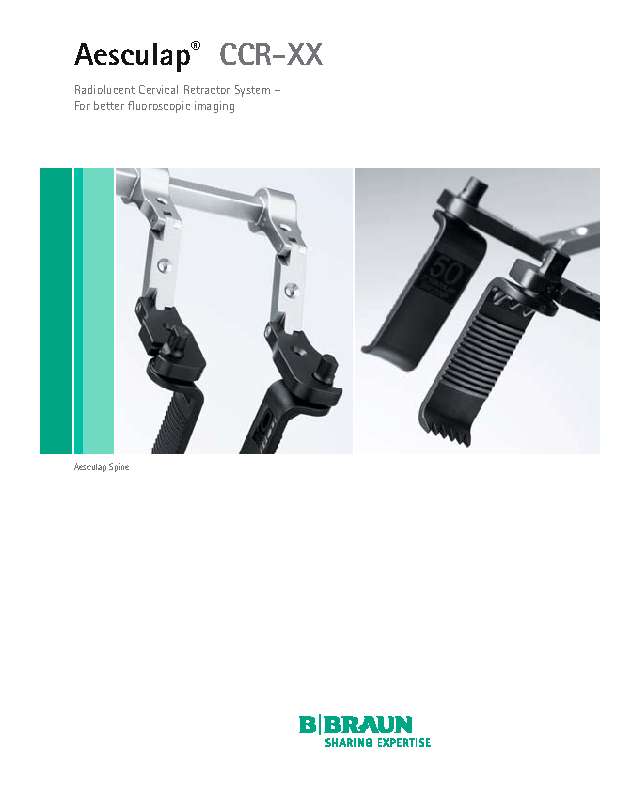 AESCULAP chirurgische Instrumente_Roentgen-durchlaessige Retraktoren CCR-XX