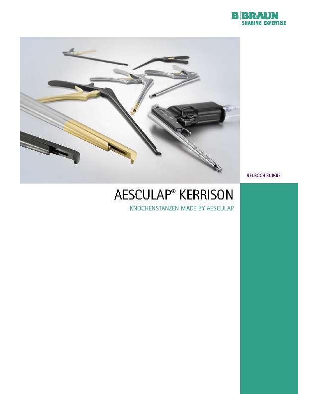 AESCULAP chirurgische Instrumente Stanzen nach KERRISON