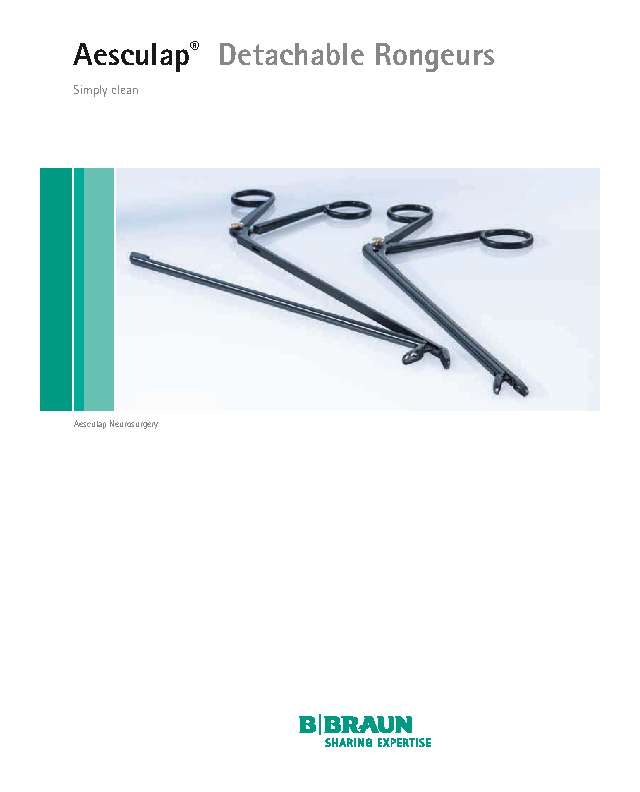 AESCULAP chirurgische Instrumente zerlegbare Rongeure Conchotome