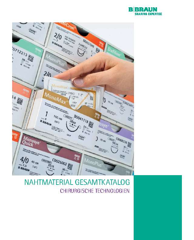 BBRAUN Wundversorgung Nahtmaterial Gesamtübersicht
