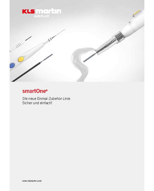 KLS Martin Elektromedizin HF-Chirurgie smartOne Einmalkauter Programm