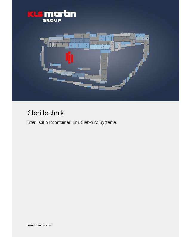 KLS Martin Steriltechnik Container- und Siebkorbsysteme Gesamtkatalog