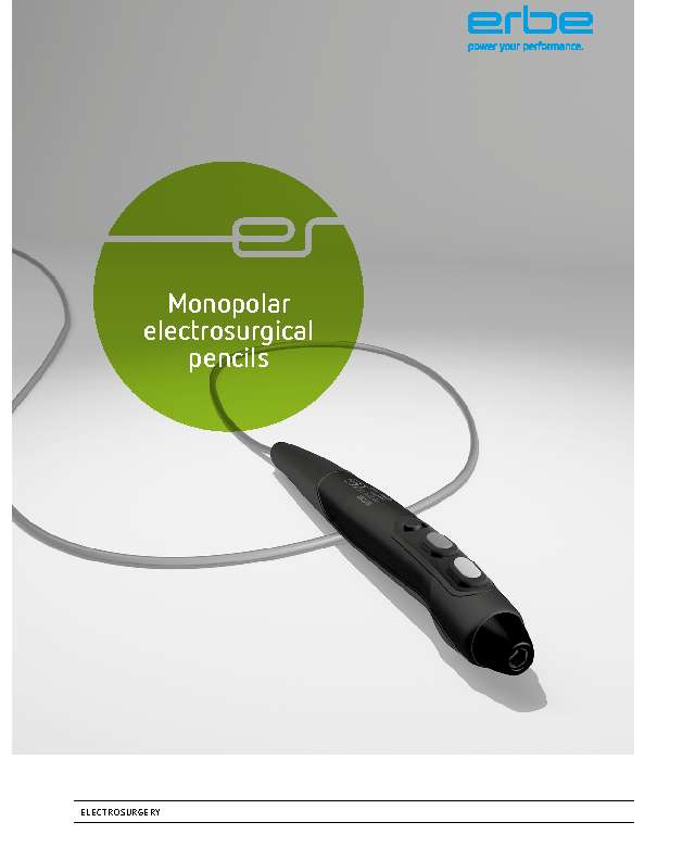 ERBE monopolare Kauter & Elektroden