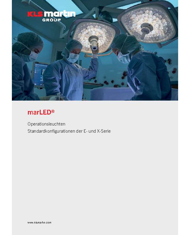 KLS Martin Lichttechnik marLED X OP-Leuchten Standardmodell