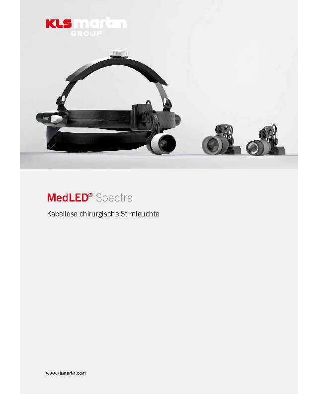 KLS Martin Lichttechnik MedLED Spectra kabellose Stirnleuchte