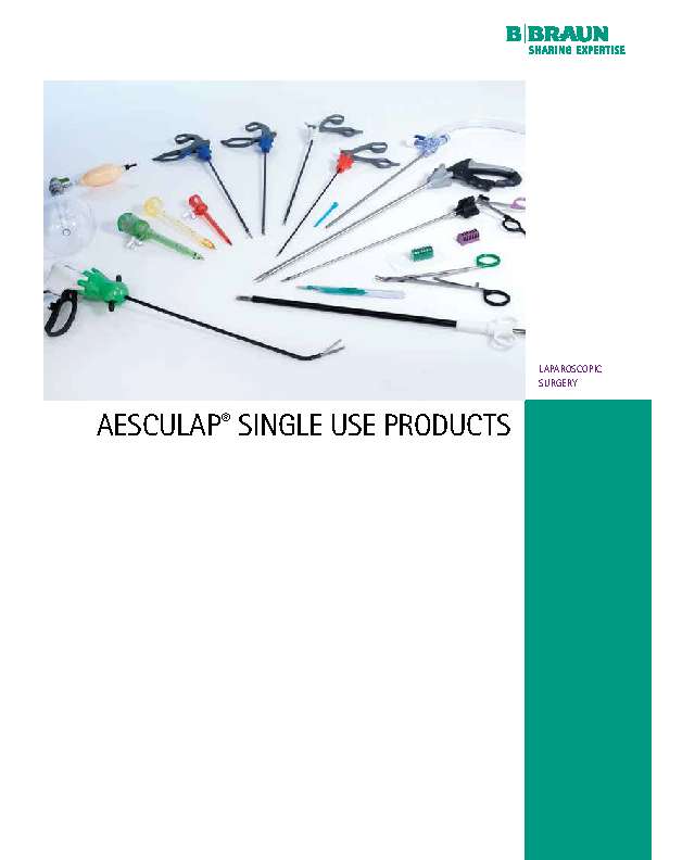 AESCULAP Endoskopie Einmalprodukte Gesamtkatalog