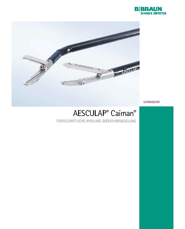 AESCULAP Endoskopie Caiman® bipolare Gefäßversiegelung