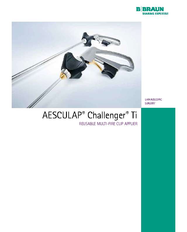 AESCULAP Endoskopie Challenger® Ti-Clipanleger