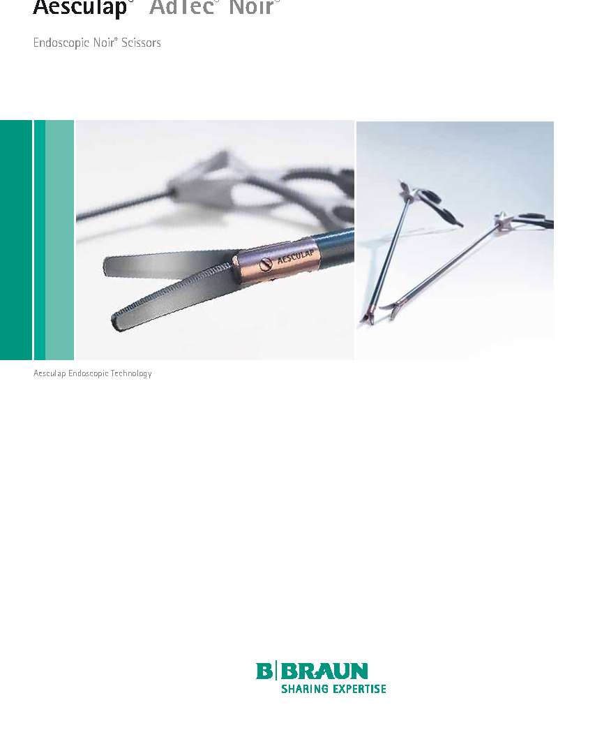 AESCULAP Endoskopie AdTec® NOIR Bipolare Laparoskopie Instrumente Mehrweg