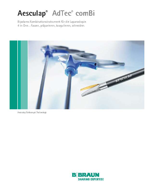 AESCULAP Endoskopie AdTec®comBi Kombinationsinstrument zum fassen präparieren koagulieren schneiden