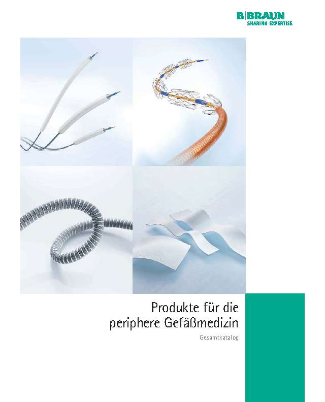 BBRAUN periphere Gefässmedizin Gesamtkatalog