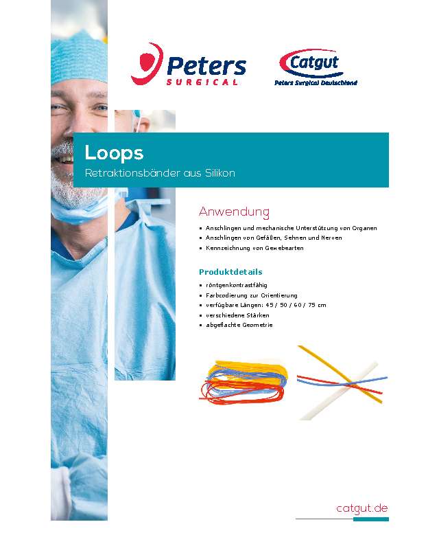 Peters Surgical Loops Retraktionsbänder aus Silikon